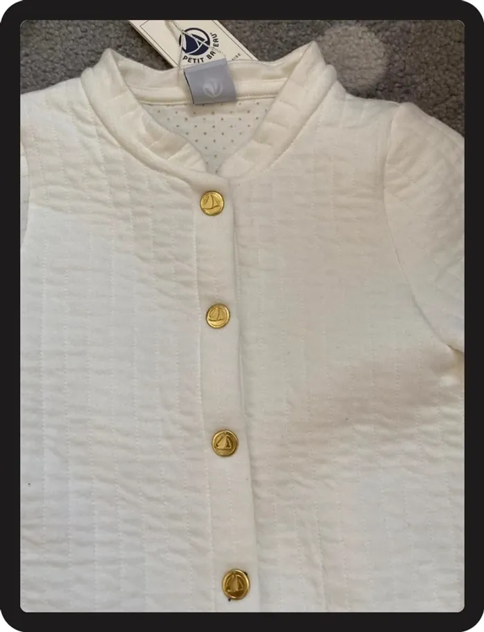 Petit Bateau Veste Redingote Taille 36 mois/95 cm - photo numéro 2