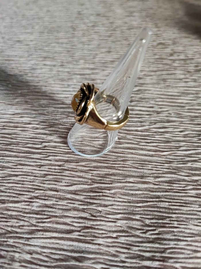 Bague bohm réglable - pierre jaune - photo numéro 2