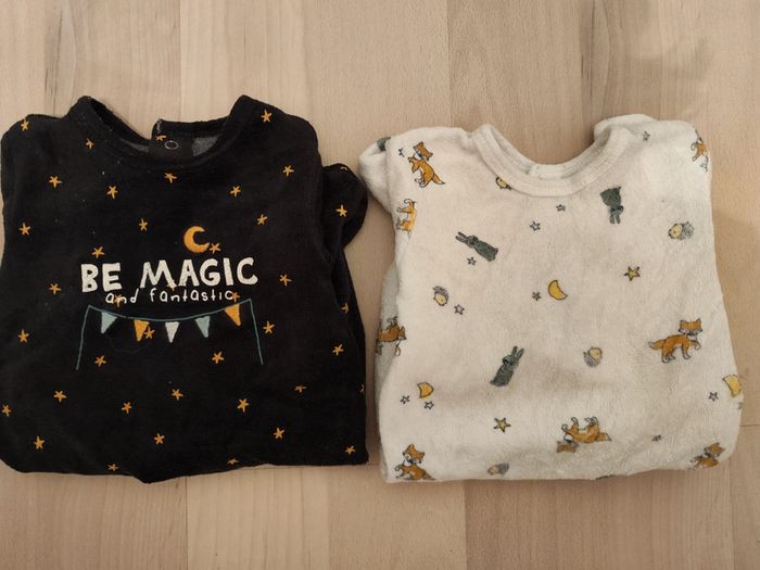 Lot 2 pyjamas velours