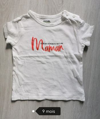 T-shirt manches courtes 9-12 mois garçon
