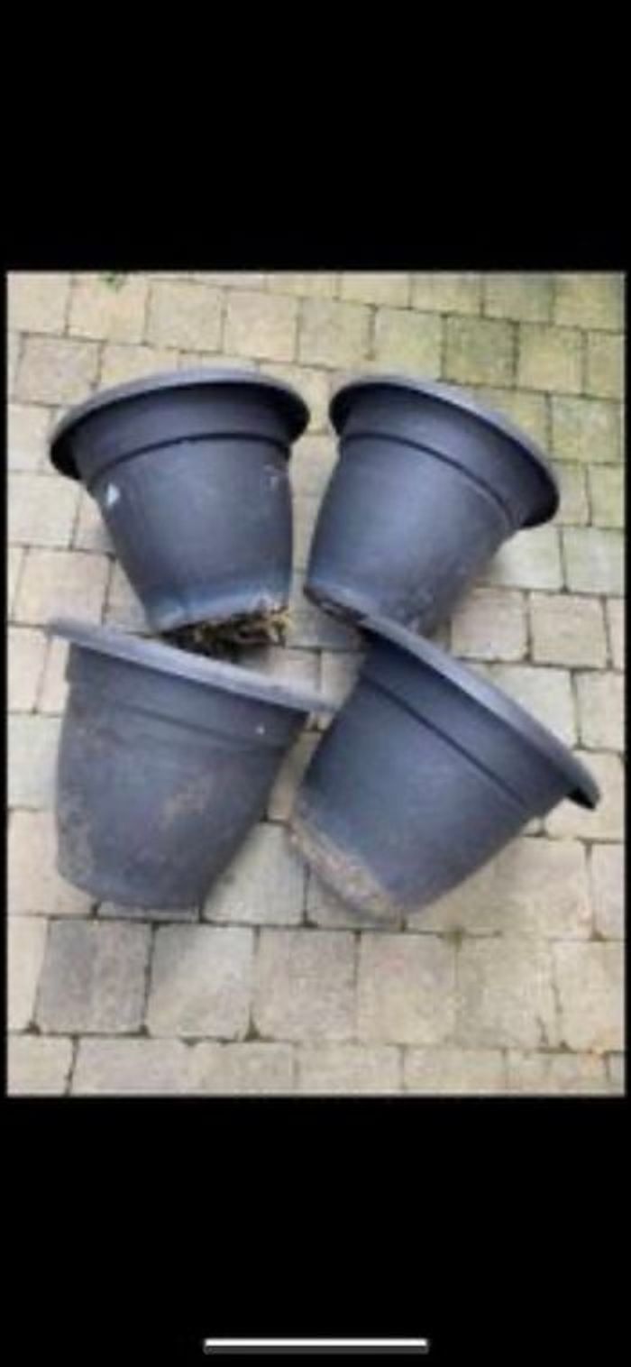 4  grand pots de jardin