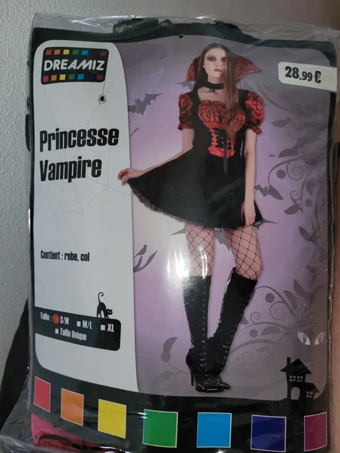 Déguisement vampire adulte s/m