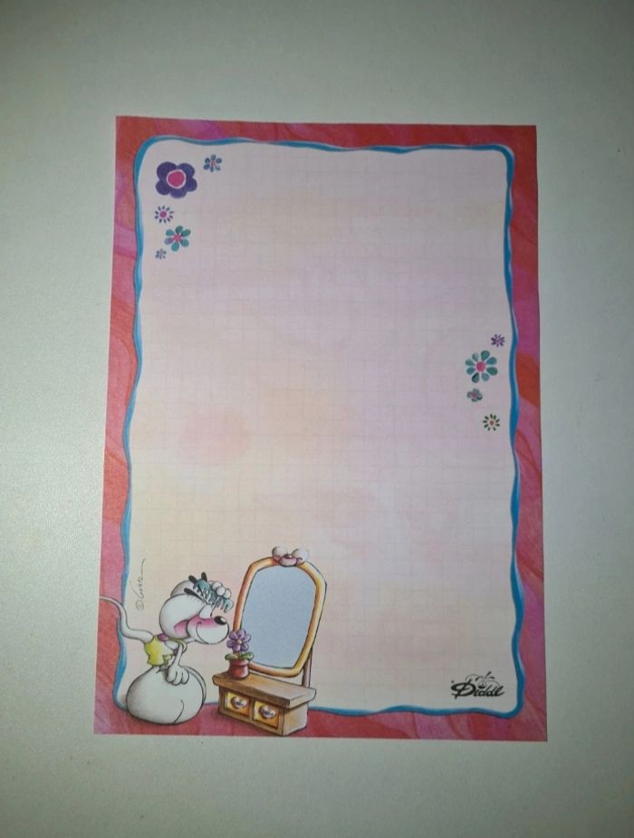 Diddl - Feuille A5 neuve- 0,40€