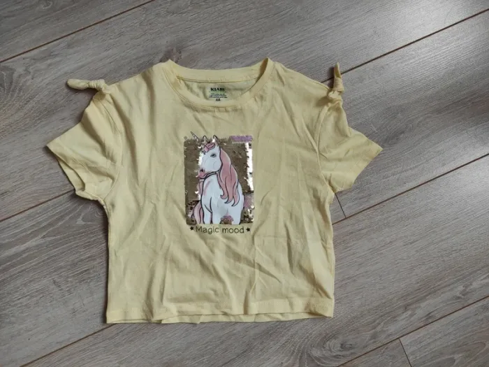 T shirt licorne sequin - photo numéro 3