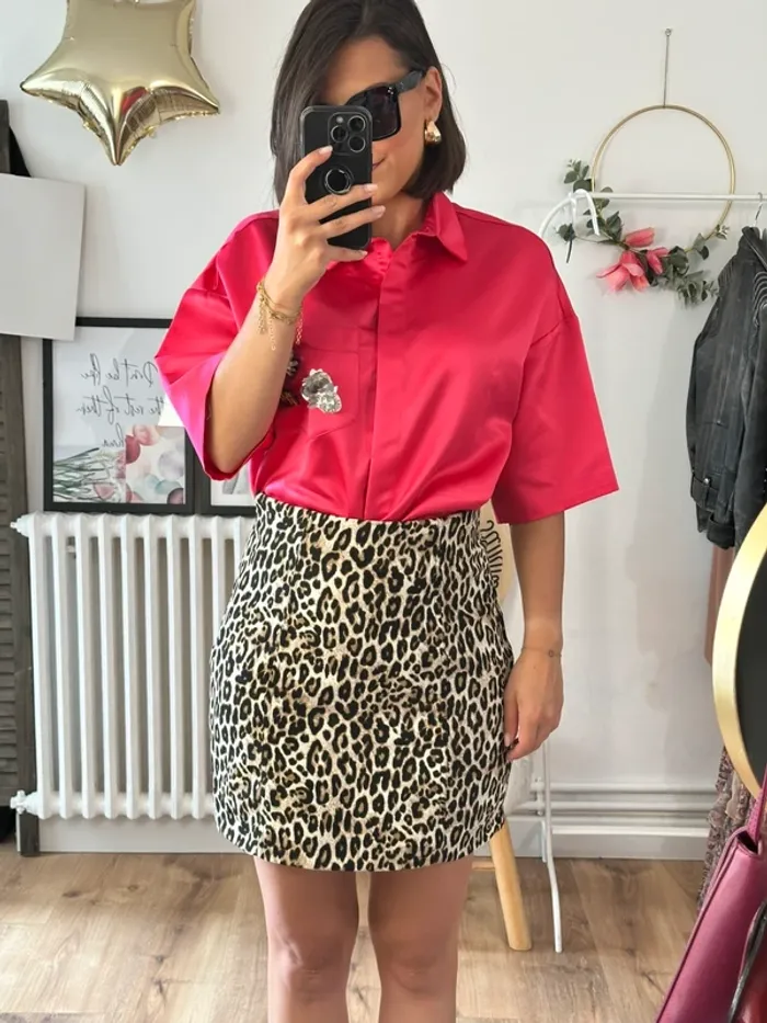 Blouse Maje rose taille 38 - photo numéro 4