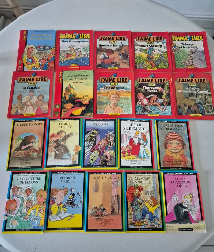 Lot 20 livres magazines j'aime lire