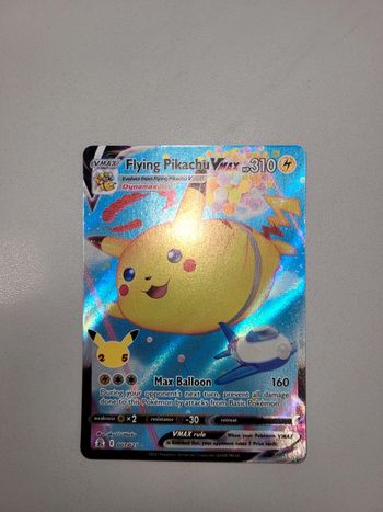 Vends cartes pokemon flying pikachu 007/025