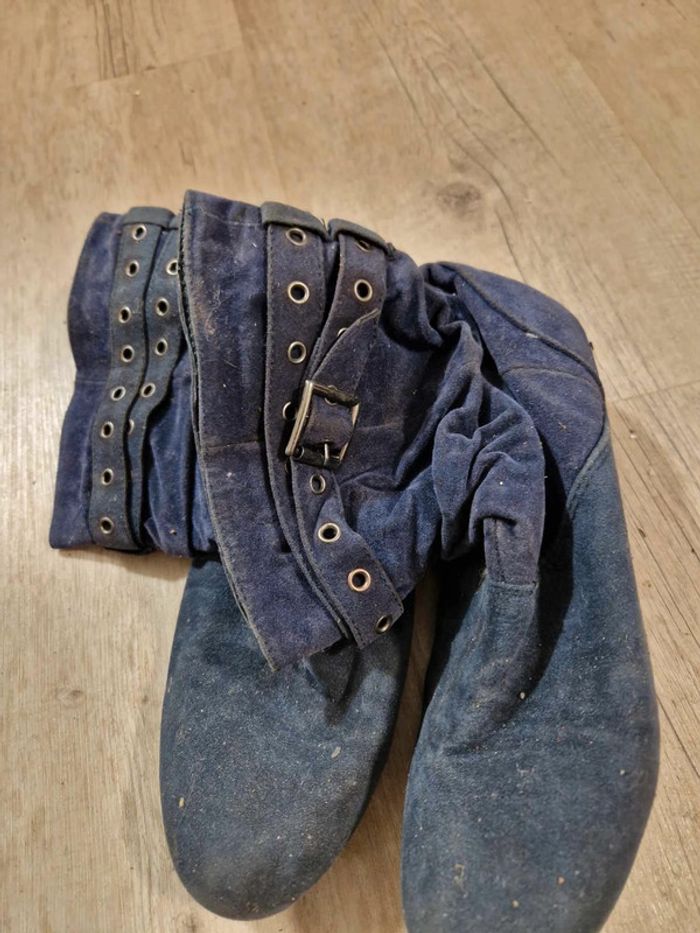 Bottines bleues taille 39 - photo numéro 2