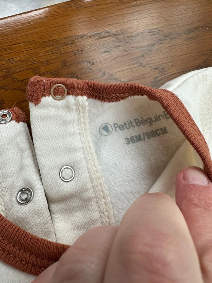 Pyjama beige Petit Beguin 36 mois - photo numéro 7