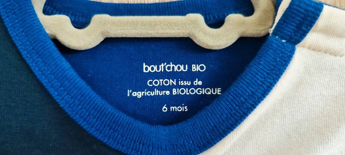 T-shirt manches longues bout'chou bio 6 mois - photo numéro 3