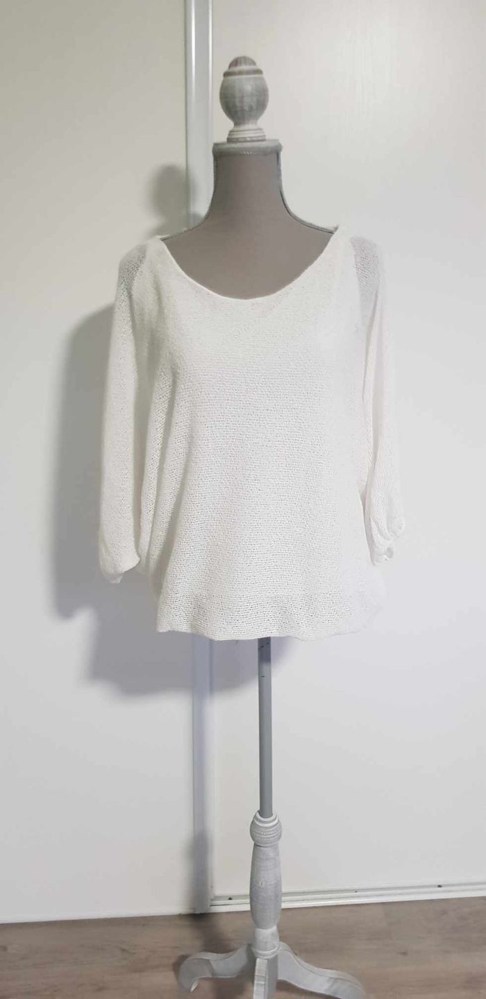 Pull en maille manches chauve souris