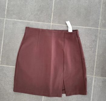 Jupe elastique marron Taille S