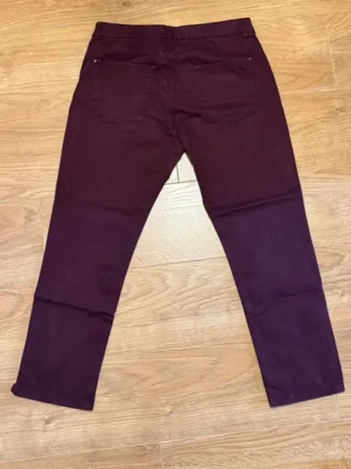 Pantalon violet bordeaux Esprit - photo numéro 4