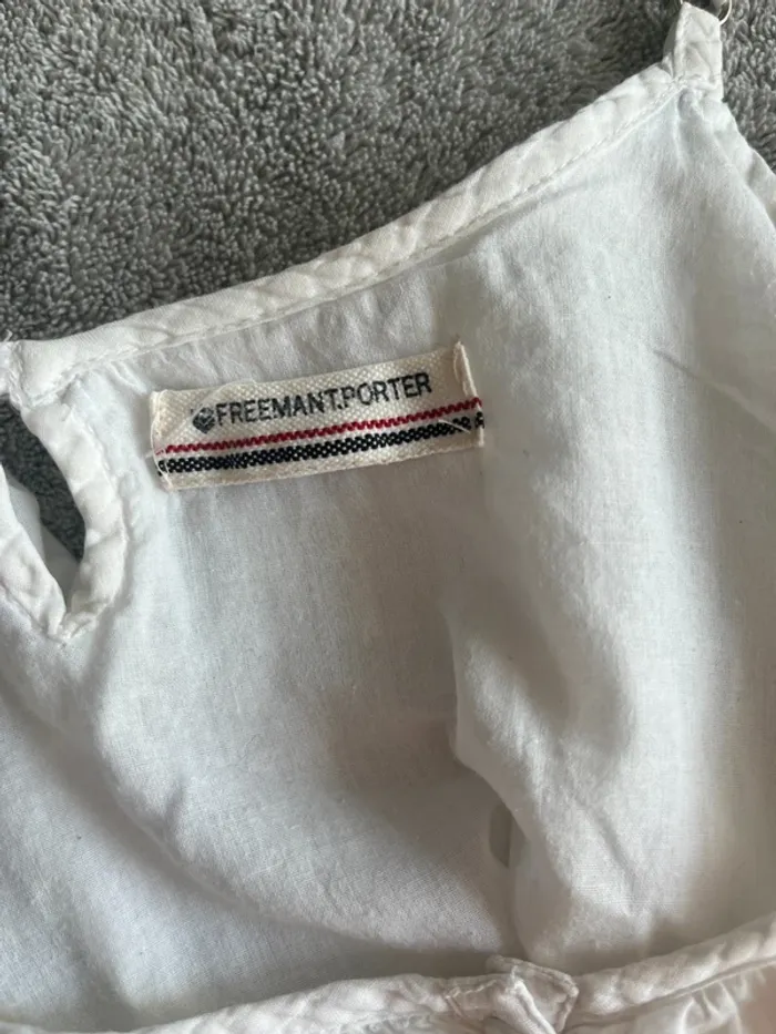 Débardeur blanc Freeman T. Porter taille M – coton 100 %, bretelles réglables, basique confortable - photo numéro 4