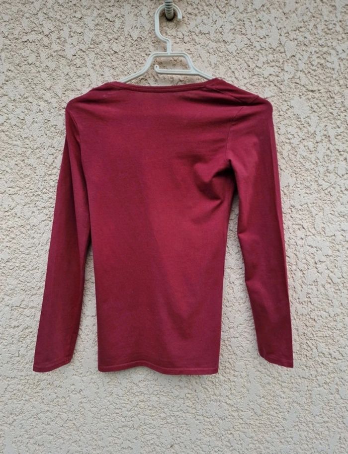 Haut rouge à manches longues - Taille 34 - Primark - photo numéro 2