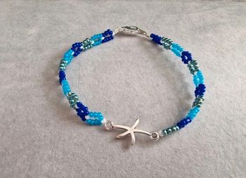 Bracelet thème vacances/été étoile de mer