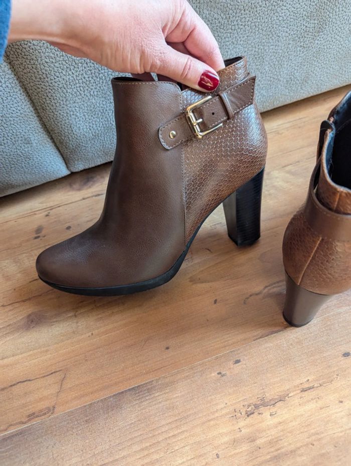 Bottines marron fashion victime - photo numéro 9