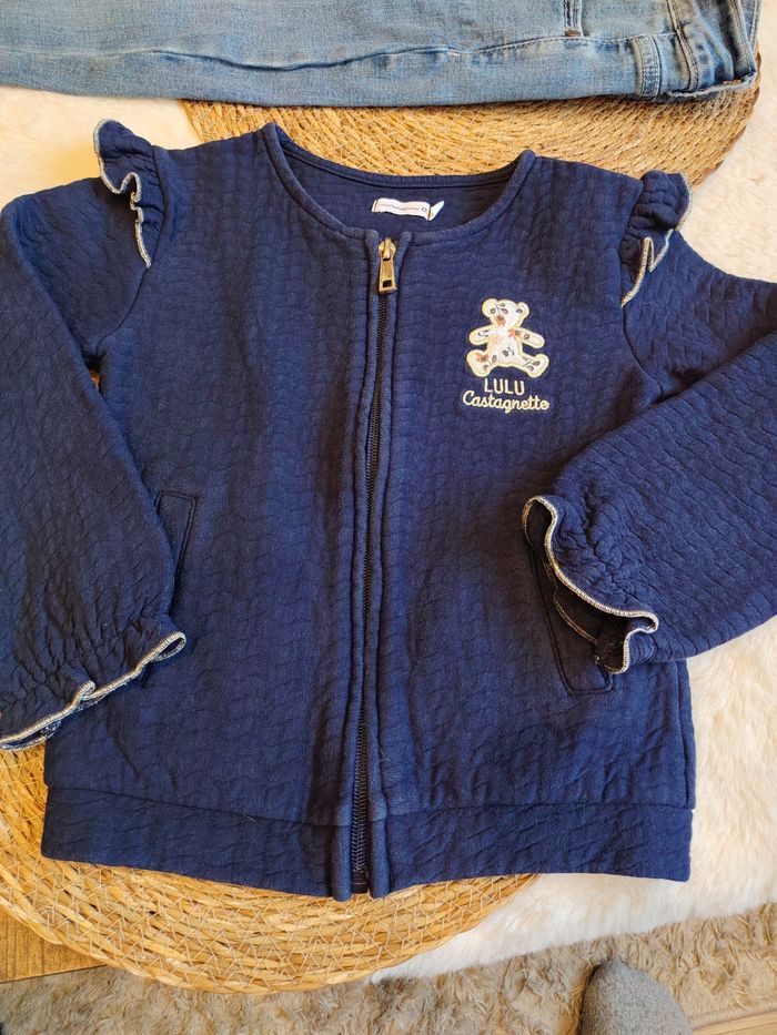 Veste zipper lulu castagnette 4 ans