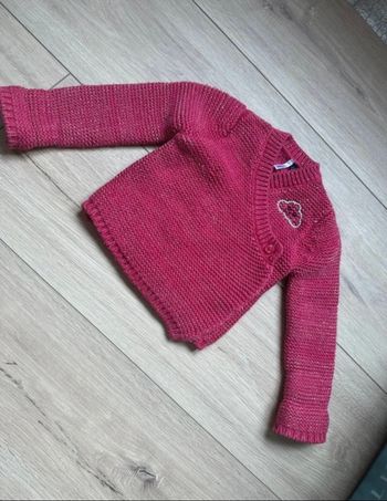 Pull épais cache cœur 3pommes 12mois