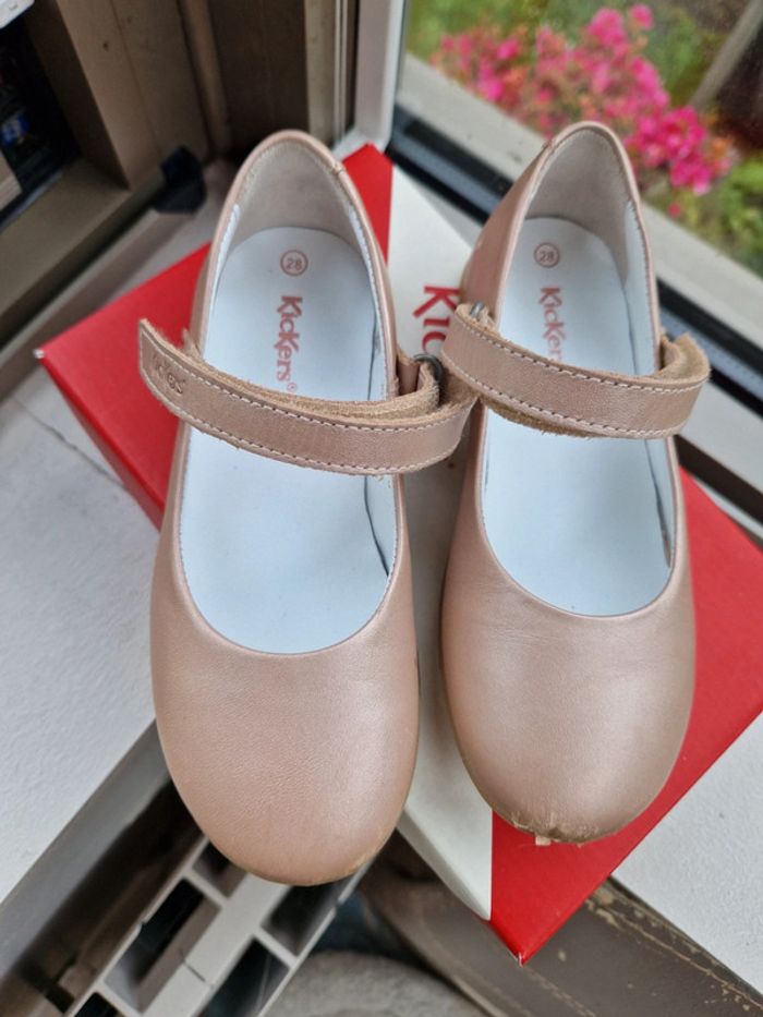 Ballerines Kickers rose 28 en bon état - photo numéro 6