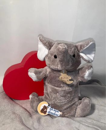 HD03 doudou marionnette éléphant histoire d’ours