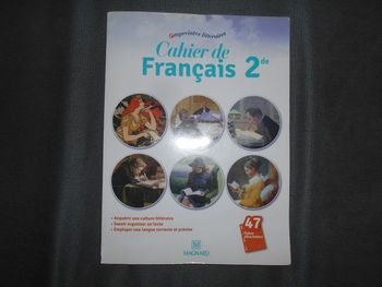 Livre: cahier de français, 2nde, empreintes littéraires (Magnard)