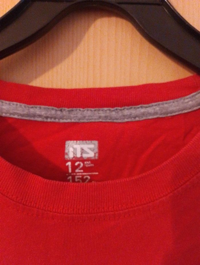 T shirt rouge basique - photo numéro 2