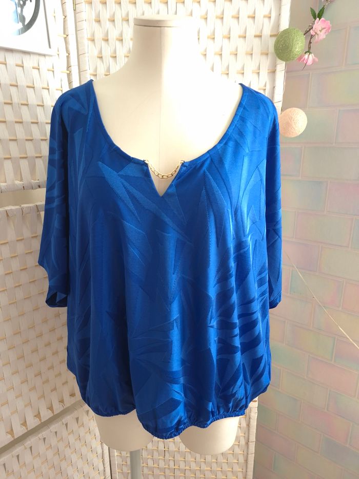 💕Jolie blouse bleu electrique femme TXl / 42 mosquitos 💕 - photo numéro 3