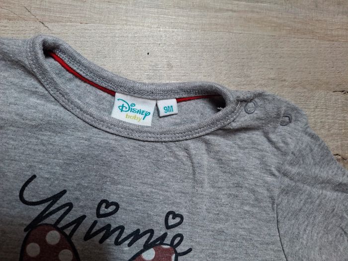 Tee shirt manche longue minnie 9 mois fille - photo numéro 2