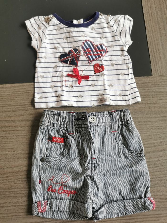 Ensemble t shirt et short Lee Cooper 3 mois