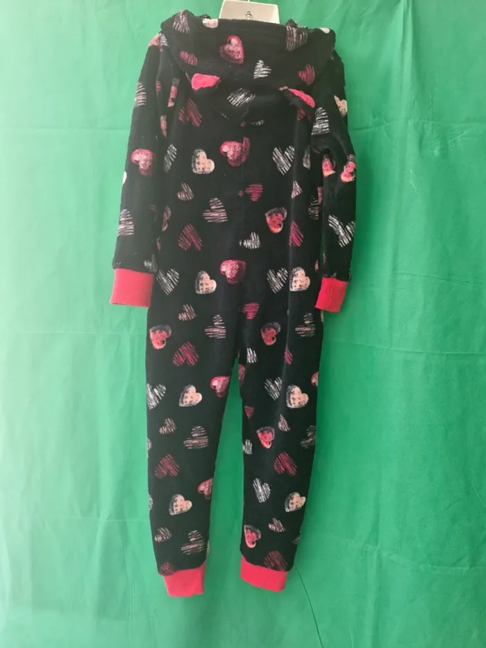 Combinaison à capuche cœurs 7-8 ans 122-128 cm 9th Avenue - photo numéro 4