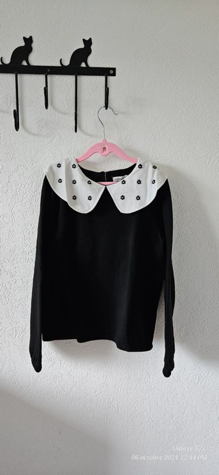 Sweat col collerette 12A orc