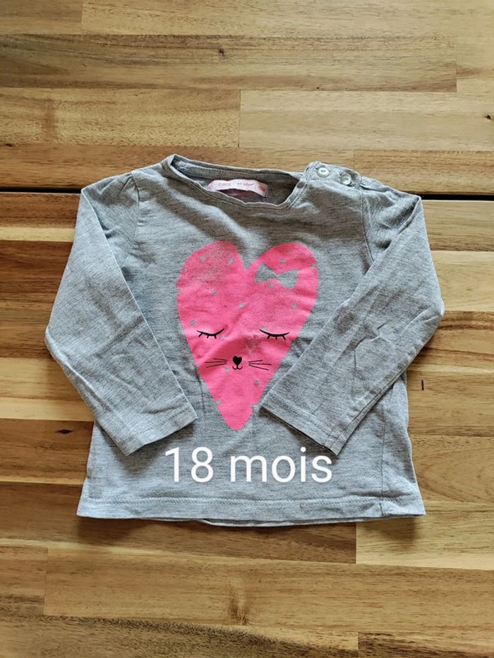 T-shirt manches longues 12 mois