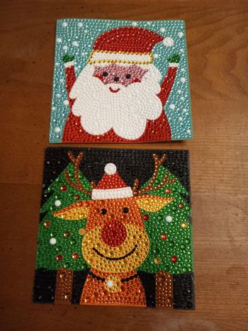 Lot 2 Diamonds painting 