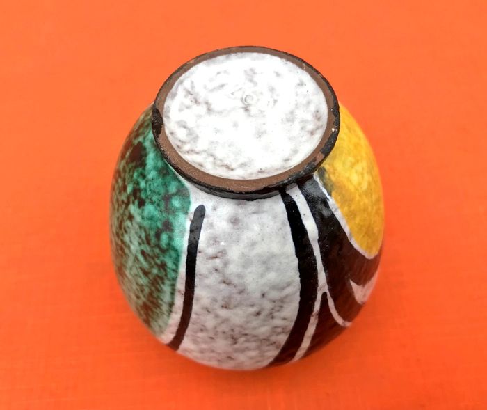 Années 1950 Vase Milano dans le style Ruscha Décor géométrique - photo numéro 4