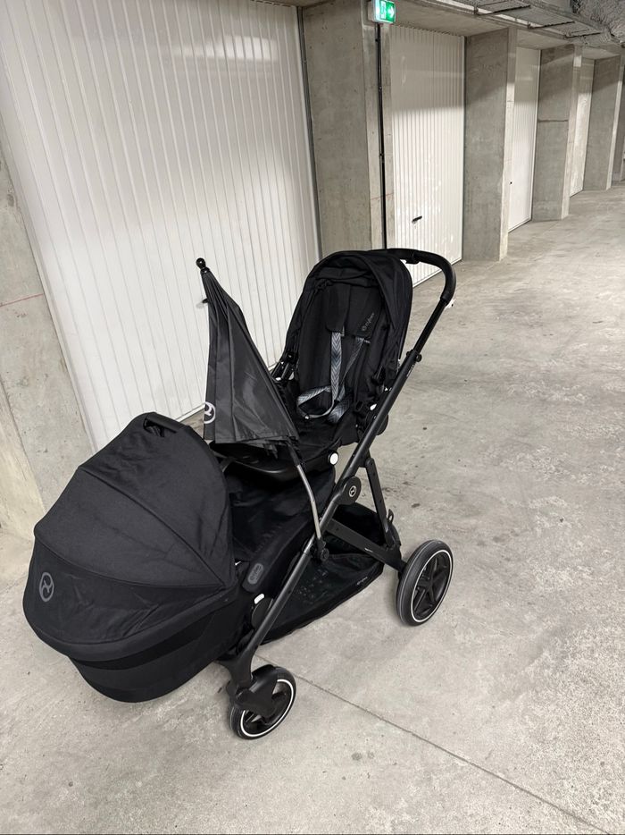 Poussette double Gazelle S Cybex + siège auto Cloud T Cybex (offert) - photo numéro 2