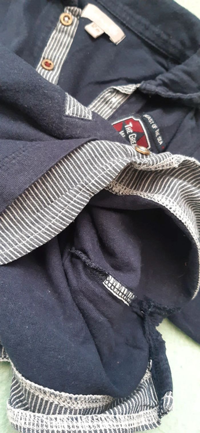 Tee-shirt polo manches longues 12m 74cm - photo numéro 4