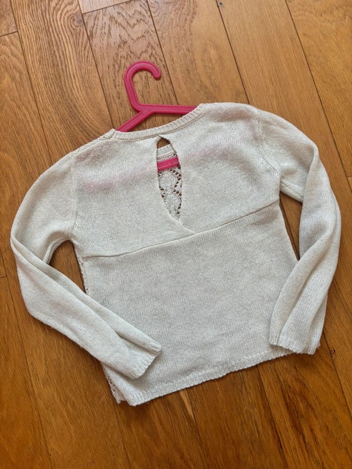 Pull ajouré T8ans - photo numéro 4