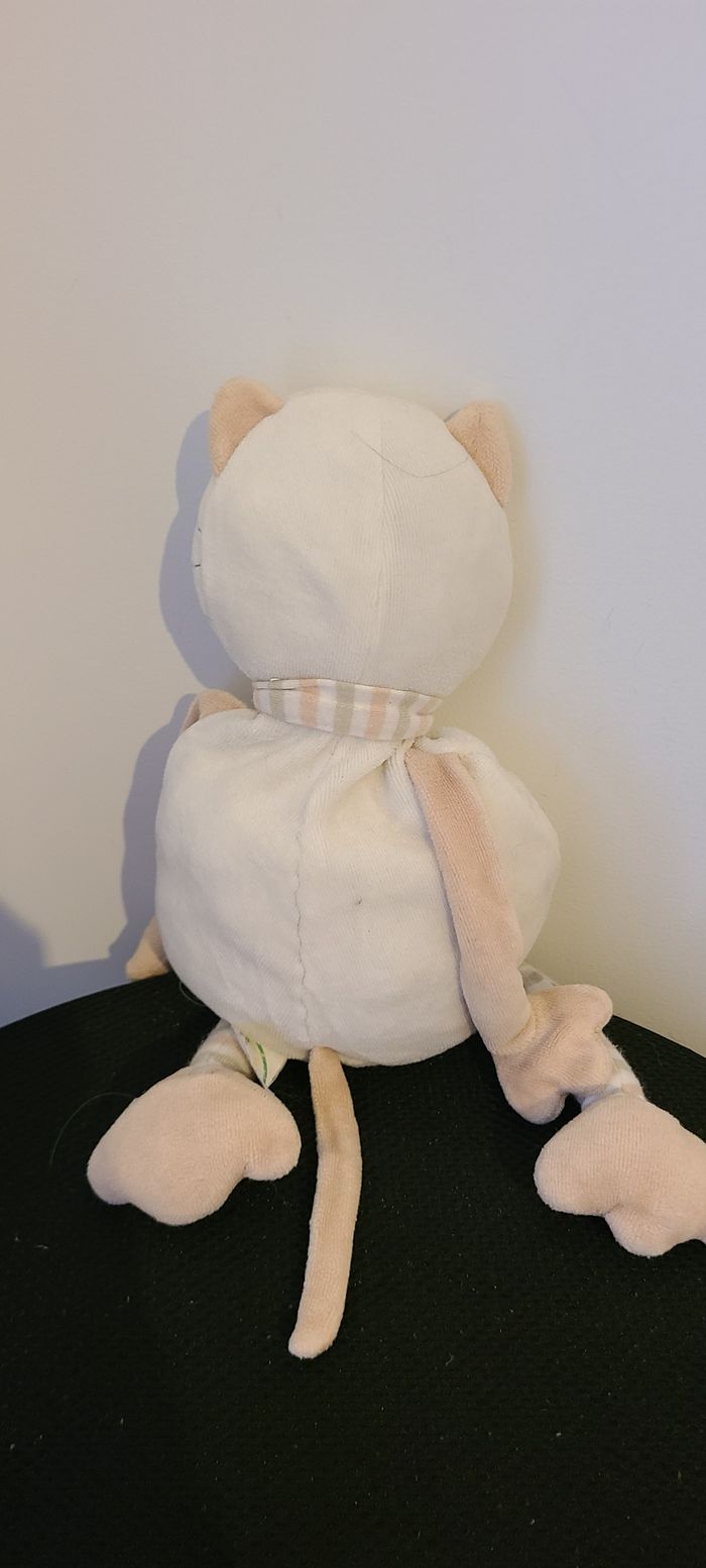 Peluche chat beige et marron clair *Crédit Agricole* - photo numéro 2