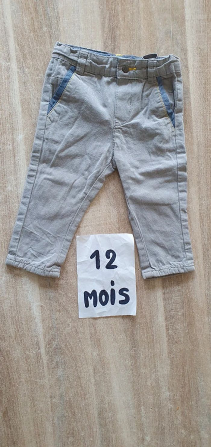 Pantalon 12mois garçon 74cm Obaïbi