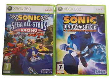 Jeux Xbox 360 : Sonic Unleashed / Sonic Sega All Stars Racing avec Banjo-Kazooie