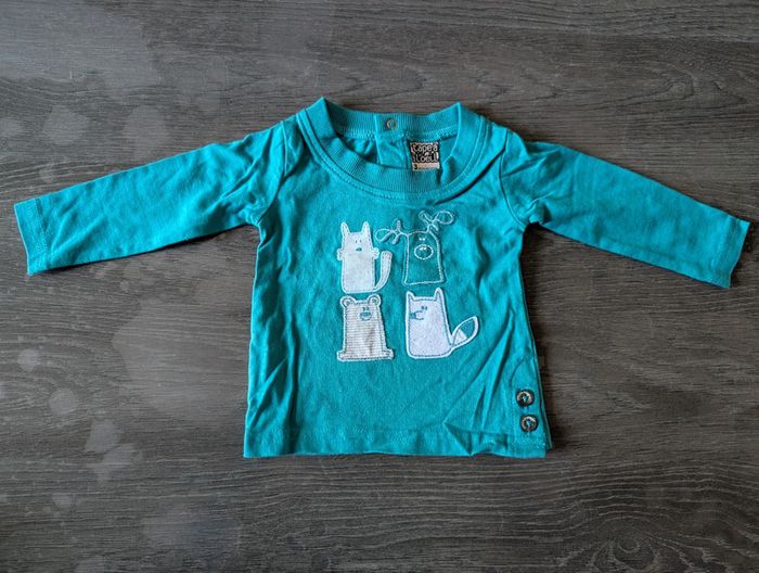 T-shirt manches longues animaux - photo numéro 2