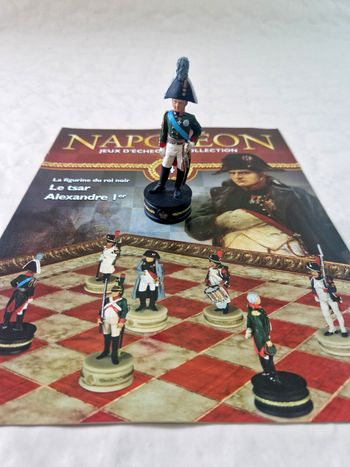 Figurine  , Napoléon , jeux d'échec de collection  , numéro 4  , Le tsar , Alexandre 1er