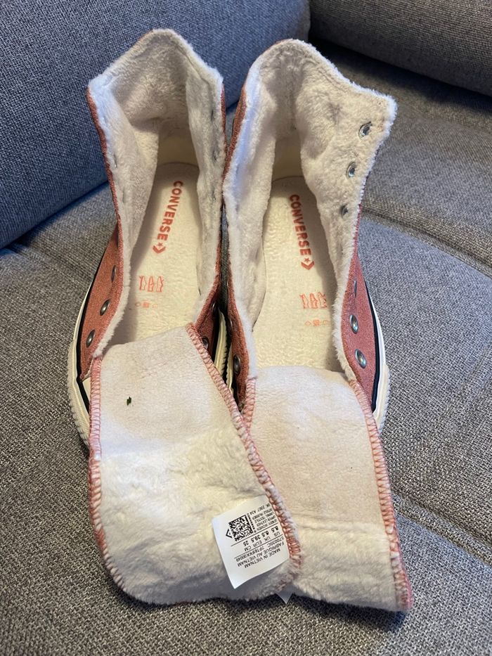 Converse plate-forme hiver / cuir suédé / 39,5 - photo numéro 9