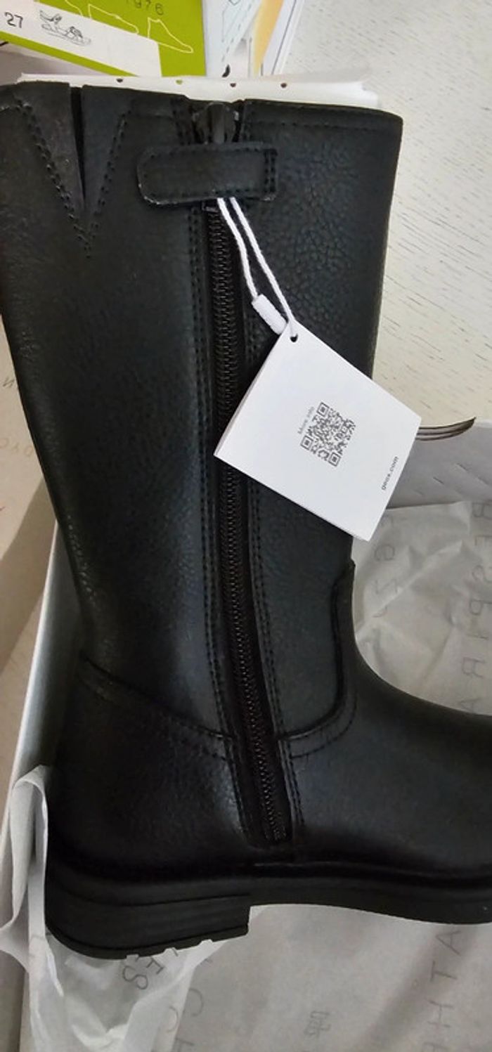 Bottes cuir geox neuves taille 28 - photo numéro 4