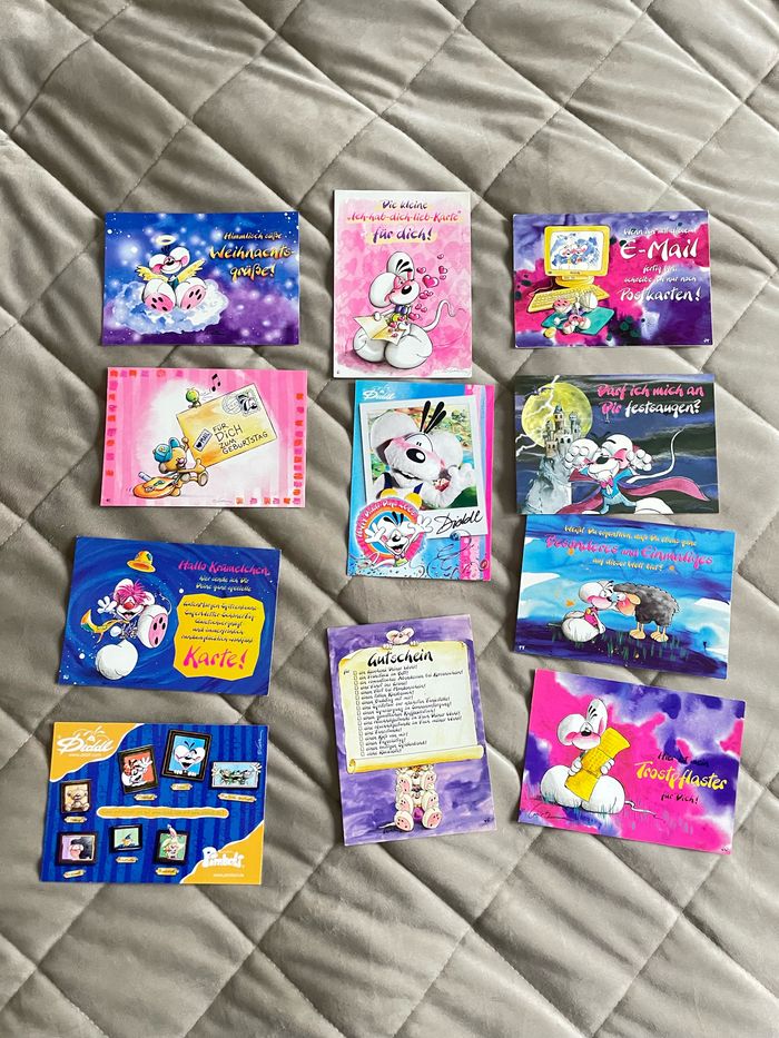 Lot cartes postales Diddl