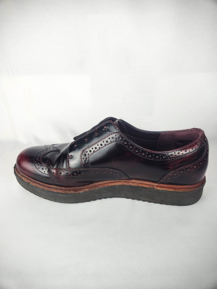 Clarks Trish Massie Richelieus/Derbies Femme Bordeaux Verni (Sans Lacets) - Taille 40 - photo numéro 5