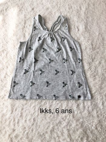 Débardeur gris oiseaux Ikks 6a