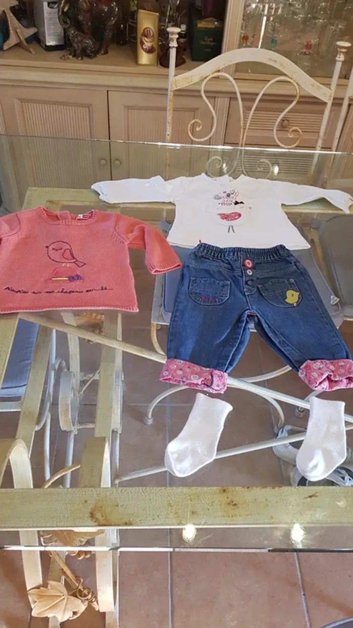 Ensemble bébé fille 6 mois