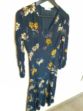 Robe bleu mi longue Springfield taille 38